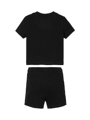 Calvin Klein Black Monogram Logo T-Shirt & Shorts Set - Image 2 of 2