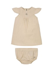 Calvin Klein Grey Soft Linen Dress - Image 1 of 2