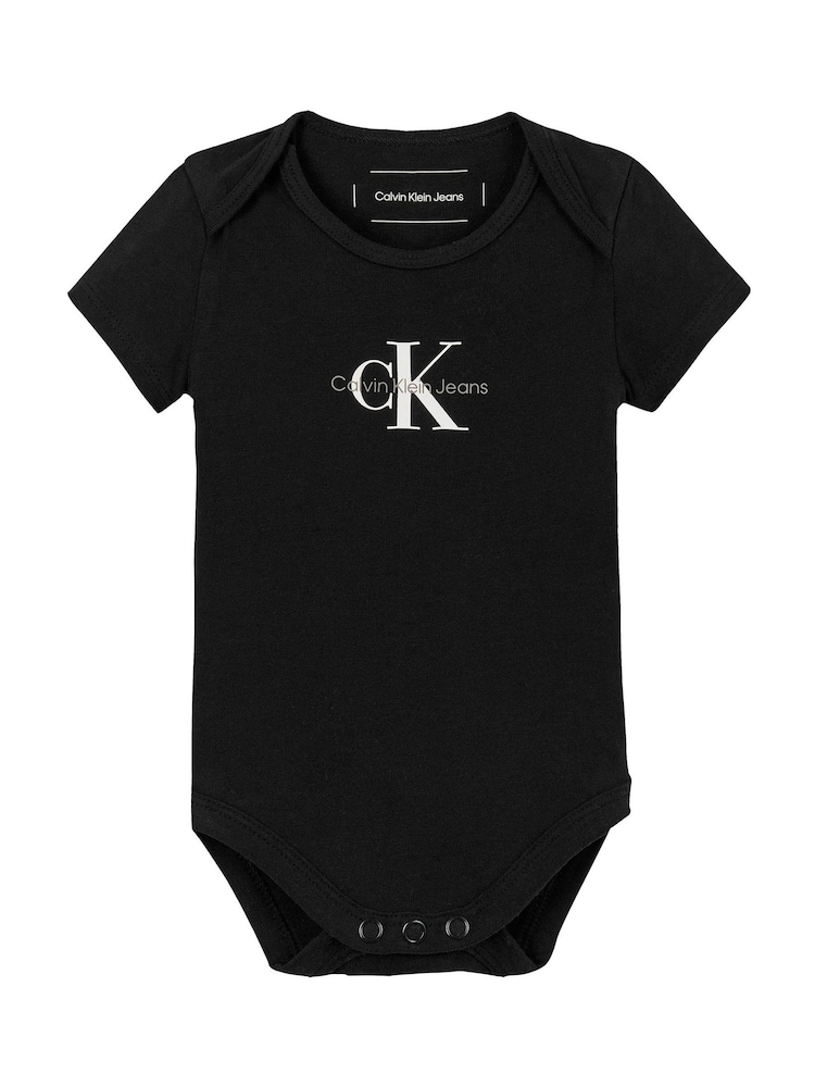 Calvin Klein Black Monogram Short Sleeve Body - Image 1 of 2