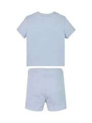 Calvin Klein Blue Monogram Logo T-Shirt & Shorts Set - Image 2 of 2