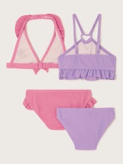 Monsoon Pink Crinkle Bikini Set 2 Pack - Image 2 of 3