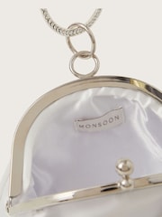 Monsoon Natural Diamante Bow Bangle Bag - Image 4 of 4
