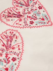 Monsoon Pink Heart Embroidered Disco Dress - Image 4 of 4