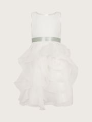 Monsoon White Organza Flower Can Dress - Image 2 of 4