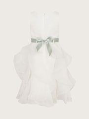 Monsoon White Organza Flower Can Dress - Image 3 of 4