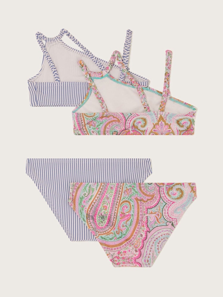 Monsoon Blue Paisley Strike Bikini Set 2 Pack - Image 2 of 3