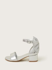 Monsoon Silver Two Part Bow Heels - Image 3 of 3