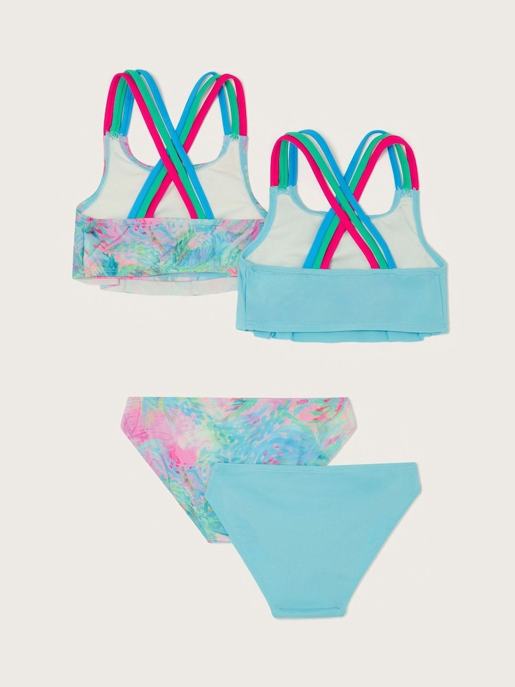 Monsoon Blue Splash Print Bikini Sets 2 Pack - Image 2 of 3