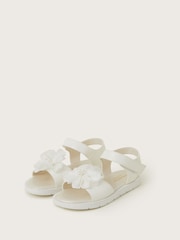 Monsoon Natural Corsage Flower Sandals - Image 1 of 3