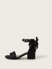 Monsoon Black Two Part Bow Heels - Image 1 of 3