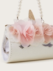 Monsoon Natural Mini Unicorn Pearl Strap Bag - Image 3 of 4