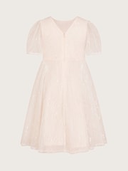 Monsoon Natural Lace Embellished Belt Dress - Image 3 of 4