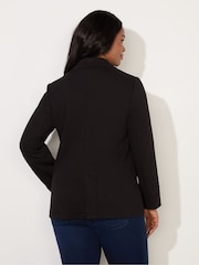 Live Unlimited Black Curve Black Ponte Relaxed Blazer - Image 7 of 7