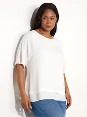 Live Unlimited Curve Woven Overlay Top - Imagem 2 de 3