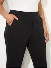 Live Unlimited Black Petite Curve Black Ponte Trousers - Image 3 of 5