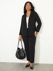 Live Unlimited Black Petite Curve Black Ponte Trousers - Image 5 of 5