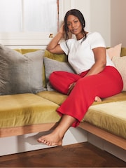Live Unlimited Red Curve Drawstring Wide leg Trousers - Image 4 of 4