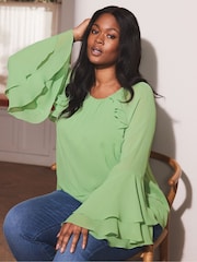 Live Unlimited Curve Frill Ruffle Blouse - Bild 1 von 5