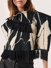 Soaked in Luxury SLGale Printed Snood Black Scarf - Image 4 of 7