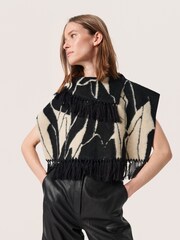 Soaked in Luxury SLGale Printed Snood Black Scarf - Image 5 of 7