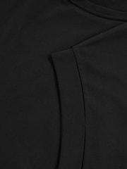 Reiss Black Tommie Brushed-Cotton Crew-Neck T-Shirt - Image 6 of 6