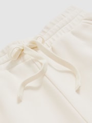 Reiss Ivory Gaia Cotton Blend Wide Leg Joggers - Image 6 of 6