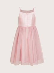 Monsoon Pink Annabelle Flower Bodice Tulle Dress - Image 3 of 4