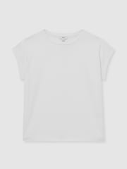 Reiss White Tommie Brushed-Cotton Crew-Neck T-Shirt - Image 2 of 6