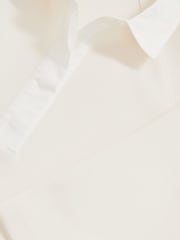 Reiss Ivory Gaia Cotton-Blend Interlock Collar Sweatshirt - Image 6 of 6