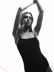 Reiss Black Imogen Hardware Strap Cut Out Swimsuit - Image 5 of 6