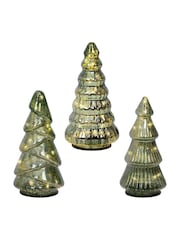 Lumineo Set of 3 Glass LED Trees - Image 2 of 2