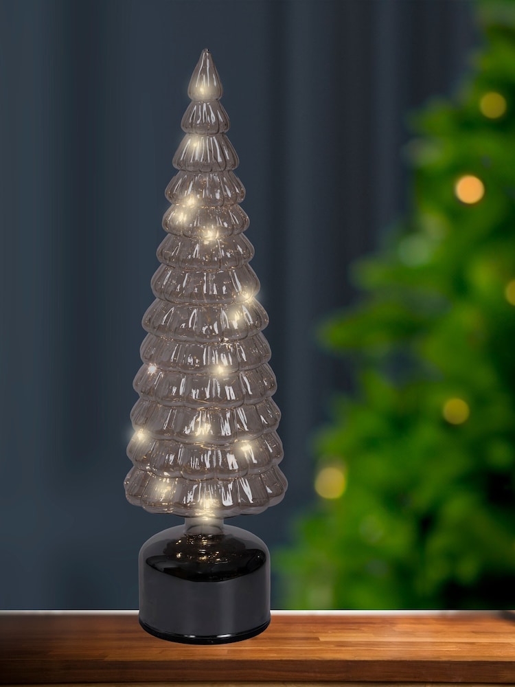 Lumineo Glass Rotating Micro LED Christmas Decorations - Image 1 of 2