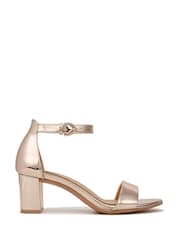 Naturalizer Silver Vera Wide Fit Ankle Strap Sandals - Image 1 of 7