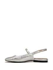 Naturalizer Silver Connie Wide Fit Slingback Shoes - Image 3 of 8