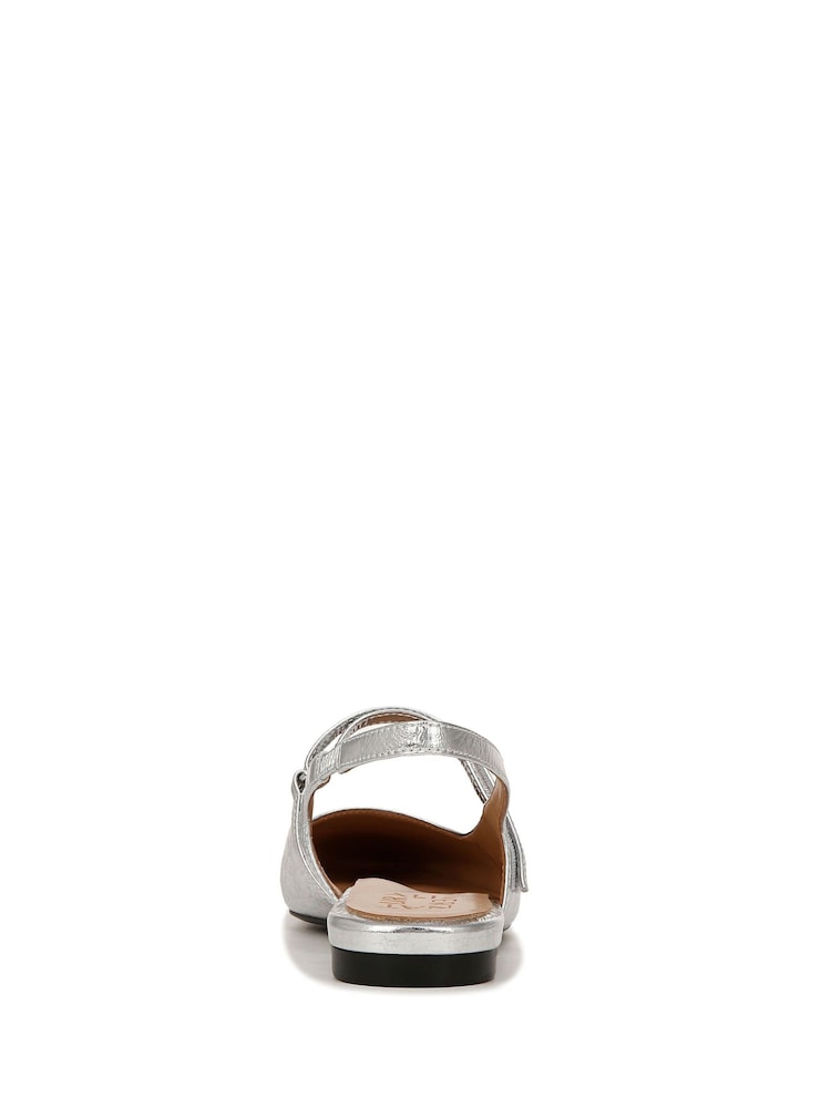 Naturalizer Silver Connie Wide Fit Slingback Shoes - Image 6 of 8