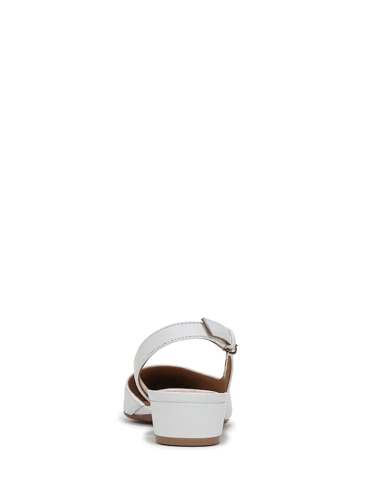 Naturalizer Banks Wide Fit Slingback White Shoes - Image 5 of 7