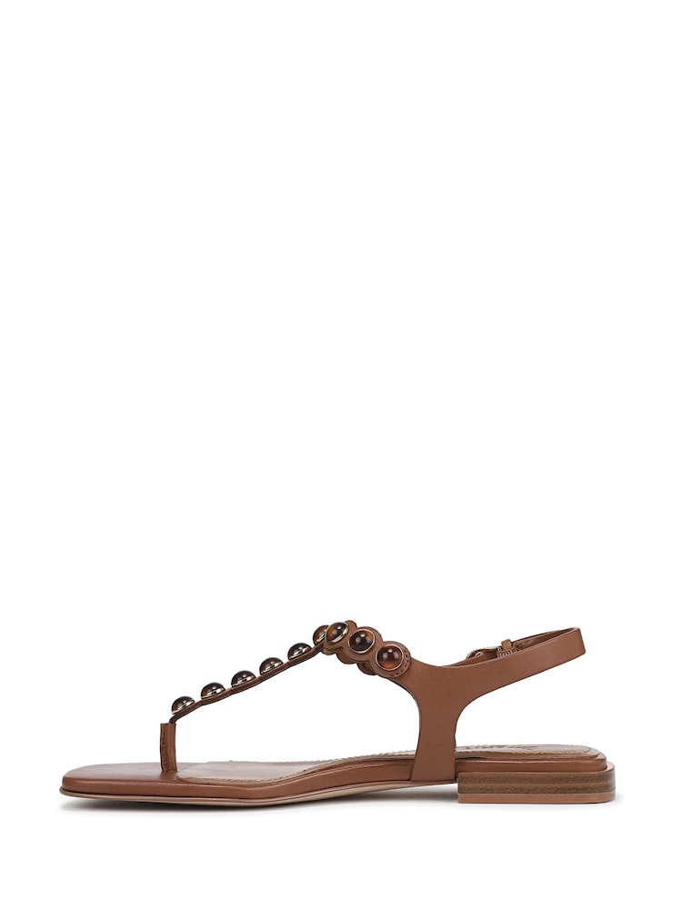 Naturalizer Regular Fit Nara Toe Post Brown Sandals - Image 2 of 6