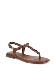 Naturalizer Regular Fit Nara Toe Post Brown Sandals - Image 3 of 6