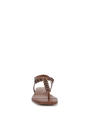 Naturalizer Regular Fit Nara Toe Post Brown Sandals - Image 4 of 6