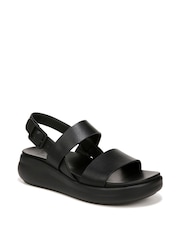 Naturalizer Coast Wide Fit Slingback Black Sandals - Image 3 of 7