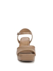 Naturalizer Regular Fit Paloma Heeled Ankle Strap Brown Sandals - Image 3 of 6