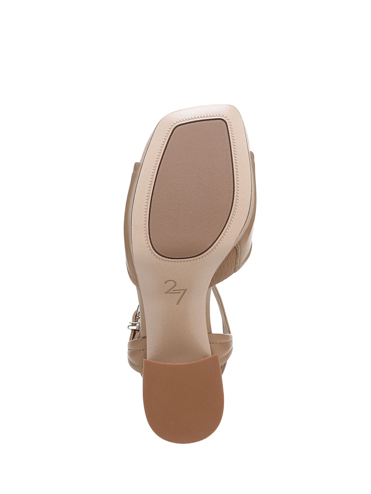 Naturalizer Regular Fit Paloma Heeled Ankle Strap Brown Sandals - Image 6 of 6