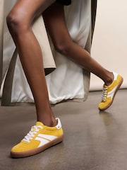 Желтый - Naturalizer Medina Wide Fit Lace-Up Trainers - Image 1 of 8