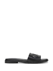 Naturalizer Genevieve Wide Fit Black Slider Sandals - Image 1 of 6