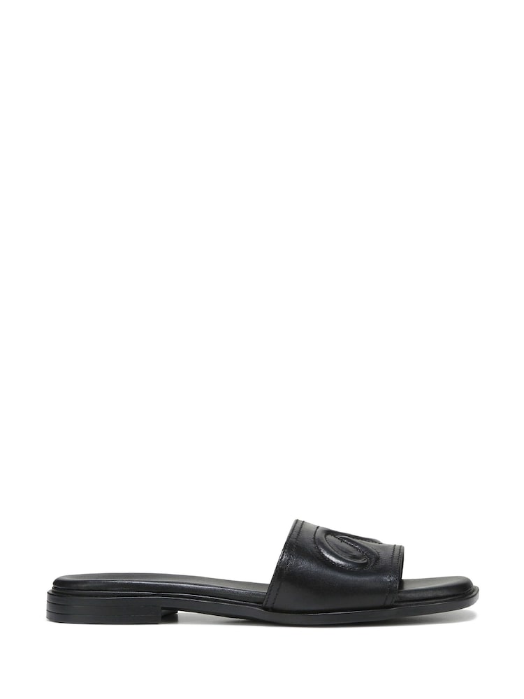 Naturalizer Genevieve Wide Fit Black Slider Sandals - Image 1 of 6