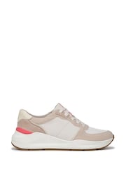 Naturalizer Grey Blossom Wide Fit Lace-Up Trainers - Image 1 of 7