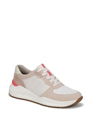 Naturalizer Grey Blossom Wide Fit Lace-Up Trainers - Image 3 of 7
