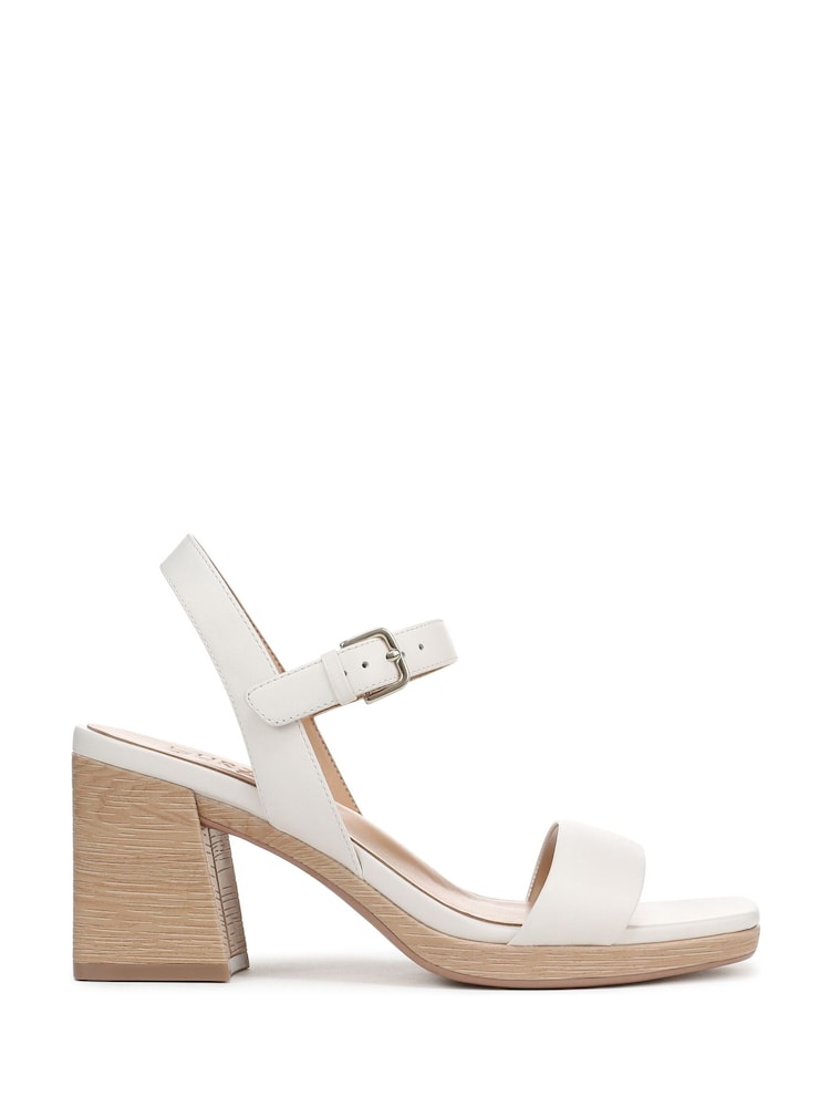 Blanc - Naturalizer Wide Fit Rose Ankle Strap Sandals - Image 4 of 6