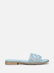 Naturalizer Genevieve2 Wide Fit Brown Slider Sandals - Image 1 of 5