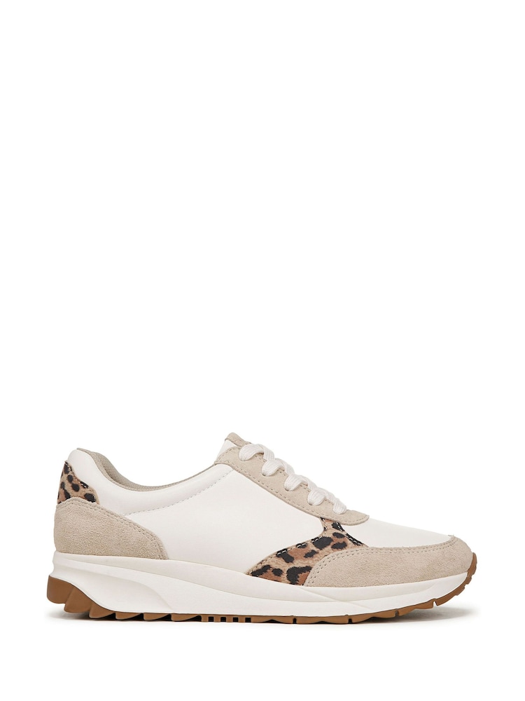 Naturalizer Regular Fit Shay Lace-Up White Trainers - Image 1 of 7 Naturalizer Regular Fit Shay Lace-Up White Trainers - Image 1 of 7